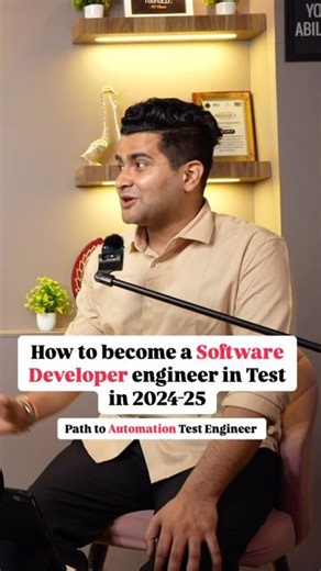 Ajay Suneja on Instagram: "How to Become a Software Developer Engineer in Test ( A must listen 🎧 Comment ‘SDET’ to get the video link. Don’t Skip THIS✅ Save for yourself & Share to help others. . . . . . #jobs #software #softwarwdevloper #web #react #angular #ai #viral #dsa #google #dev #village #poor #die #linkedin #job #fresher #salary #sdet #viral #tester"