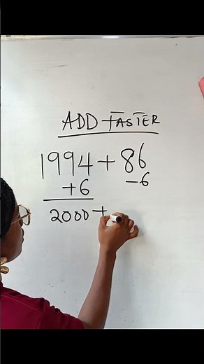 Make the numbers agree . Add faster without a calculator. Mental Math trick. #mathstricks