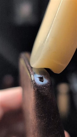 Of Bark & Bloom Leather Co. on Instagram: "ASMR leathercraft. The final step: edge burnishing with Columbus wax. Smooth pressure, subtle sound, satisfying finish. A well-burnished edge means better protection, cleaner lines, and a wallet built to last. #ASMR #leathercraft #leatherwallet #handcrafted #everydaycarry"