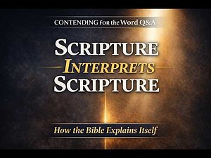 Scripture Interprets Scripture: Why the Bible Explains Itself