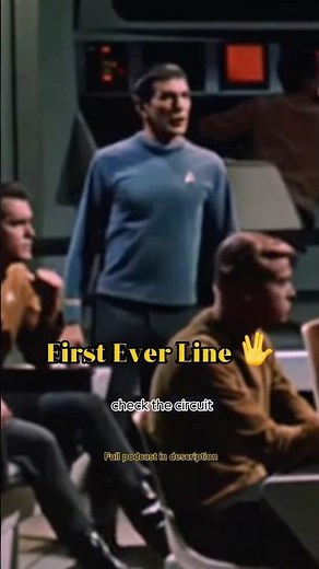 🖖 The First Ever Line in Star Trek? SPOCK Said It! #StarTrekTrivia