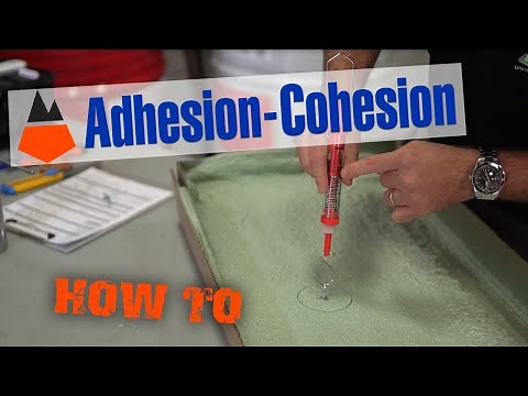 Spray Foam Adhesion & Cohesion Testing