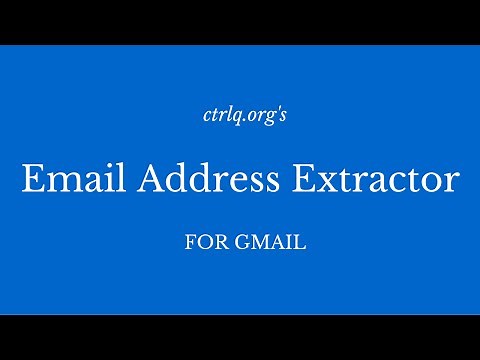 Email Address Extractor for Gmail