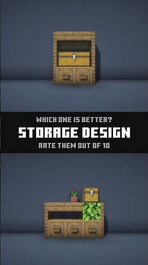 Cool Storage Designs in Minecraft 🌸 Which One Is Better? #2