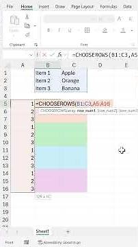 Get table to repeat x number of times in excel
