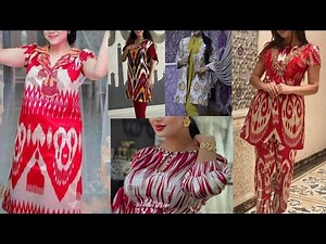 Atlas va adras matosidan milliy liboslar fasonlai