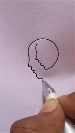 face one line drawing #shorts