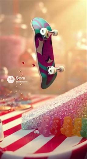 Hyper-Realistic ASMR Candy Shop Fingerboard in 8K Slow Motion