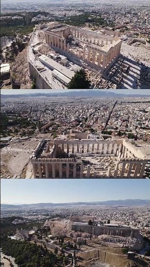 Flying Over Acropolis of Athens, Greece 🇬🇷 | 4K Aerial View #cinematicdrone #travel #aerialfootage