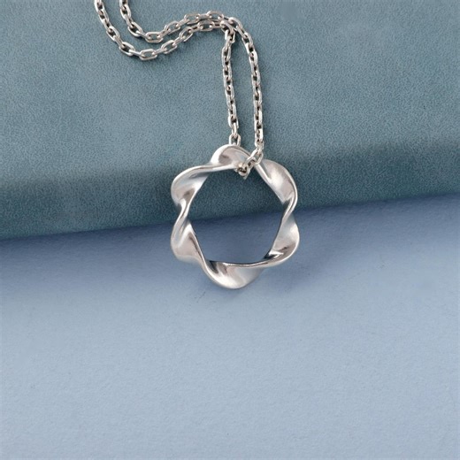 925 Silver Mobius Pendant, Infinity Symbol Necklace, Minimalist Statement Jewelery Gift for Women Men - Etsy