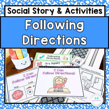Social Story Following Directions & Activities Classroom Management - Preschool