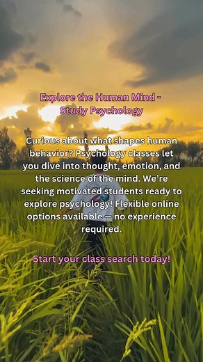 🧠 Start Your Psychology Journey! 👩‍🎓 Discover classes in human behavior, mental processes & counseling foundations. 💻 100% Online Options 🕐 Flexible Learning Schedules ✨ No Experience Required 📚 Explore Accredited Schools Near You | Psychology Mindset