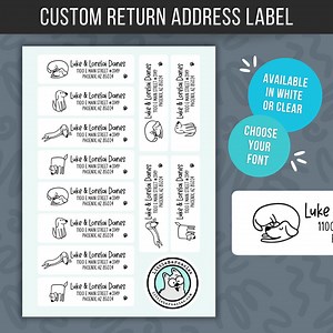 Custom Dog Address Labels, Personalized Mailing Stickers - Etsy