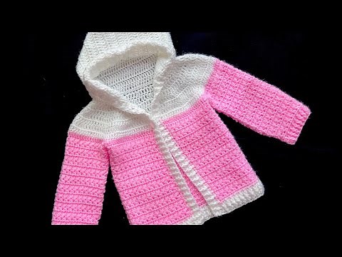 Cozy Star Stitch Hoodie Sweater Crochet Pattern by Crochet for Baby from Newborn to 12 months