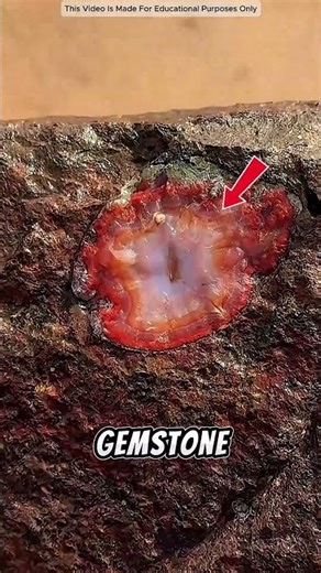 How is a gemstone formed inside a stone? 😲