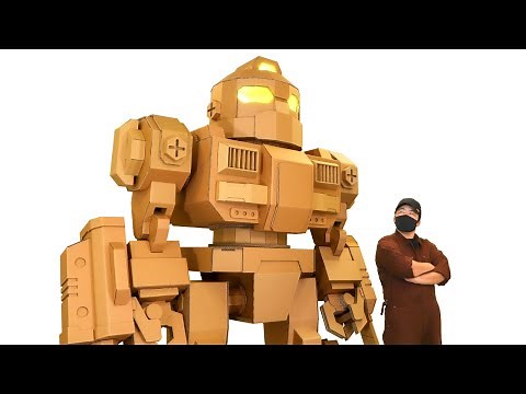 Making Giant Robot with Cardboard