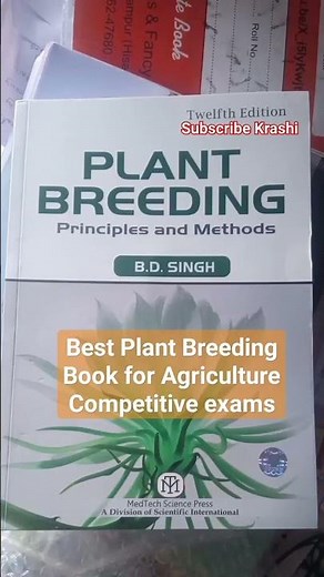 Plant Breeding Principles and Methods by BD Singh Book #krashi #agriculture #agricultureeducation