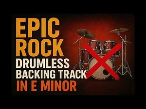 (NO DRUMS) EPIC ROCK – Drumless Backing Track in E Minor | Powerful Cinematic Groove for Drummers!