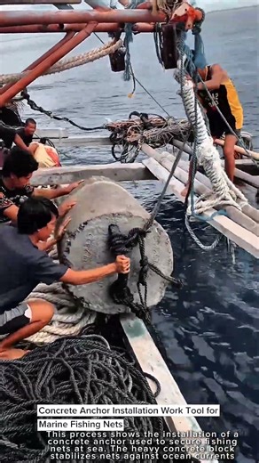 Concrete Anchor Installation Work Tool for Marine Fishing Nets #worktool