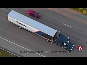 Autonomous Semi-Trucks Moving Goods Between Dallas, Houston