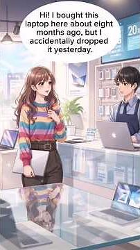 💻 Part 1 | Asking About Laptop Warranty at the Shop | English Speaking Practice #learnenglish