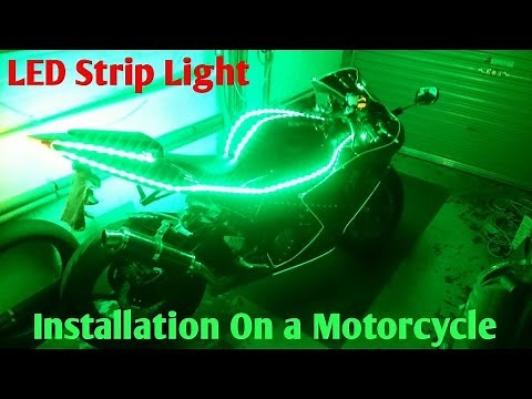 How to Fit LED Strip Lights on a Motorcycle!