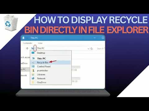 How to Display Recycle Bin Directly in File Explorer on Windows PC | Windows Trick