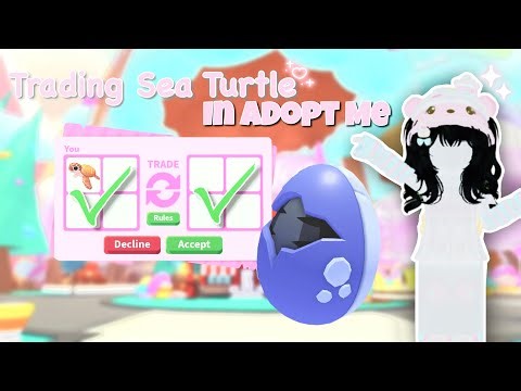 TRYING to trade a Sea Turtle in Adopt Me!! *fail*