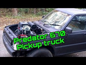 Predator 670cc pickup truck , gokart truck .