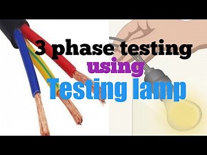 Three phase testing Using Series Lamp || 440 Volt testing Using Series Lamp || How to check 3 phase