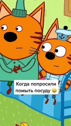 Когда попросили помыть посуду 😁 #трикота #компот #карамелька #коржик #хочуврек #стс
