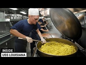 Life Inside $4 Billion US Nuclear Submarine Kitchen in Deep Underwater