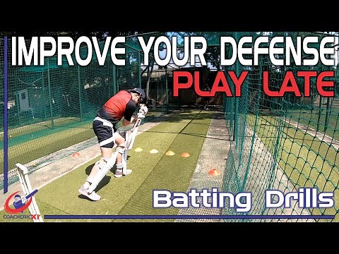 How to Improve your Defense | Play the ball LATE | Cricket batting drills