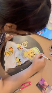 Enjoy the process❤️❤️ Dm for order 9908281827 #durgamaa🙏🌹 #devimaa #lippanart😍 #artworkoninstagram #artforsaleonline #bulkorderaccepted #patnabihar #theart_byshreya | Shreya Kumari