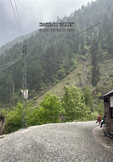 Kashmir Valley Live Snowfall on May 13, 2026
