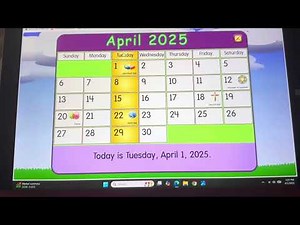Starfall Calendar April 1, 2025