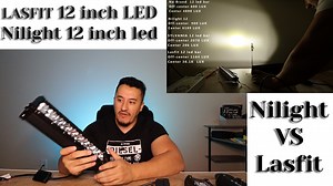 Watch Lasfit 12 inch Led Light Bar vs nilight 12 inch Led bar test on Amazon Live