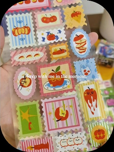 A postage stamp from a fairy tale. 🍎✨ This vintage “Enchanted Apple” sticker looks like it's been mailed straight out of a storybook, perfect for sealing your most magical letters or journal entries.#journaling #collectibles #vintagestickers #CurioAesthetic