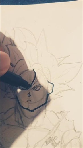 drawing Goku ui part1