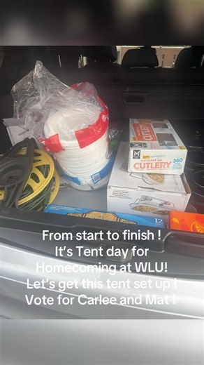 WLU Homecoming Tent Day: How We Set Up the Chi-Omega / Phi-Delt Tent