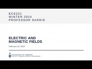 ECE221 Lecture 16: Review of electrostatics - I