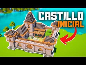 TUTORIAL: How to Make an EASY CASTLE for MINECRAFT Survival.