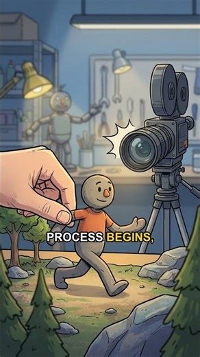 What is inside a clay movie puppet?