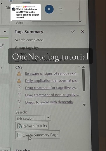 Replying to @🤪💖 for reference I’m using OneNote desktop. OneNote for windows 10 which I also have, has v limited features! Xx #onenote #pharamcy #revision