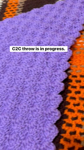 C2C throw is in progress. Using big twist yarn. #crochet #crochetlove #crochetinspiration #BlanketsOfLove | Omari | Facebook