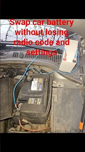 swap car battery without losing radio cod and settings
