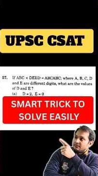 CSAT Hack Every UPSC Aspirant Must Know ⚡#iasprelims