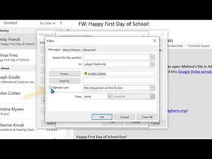 Conditional Format Emails in Outlook App