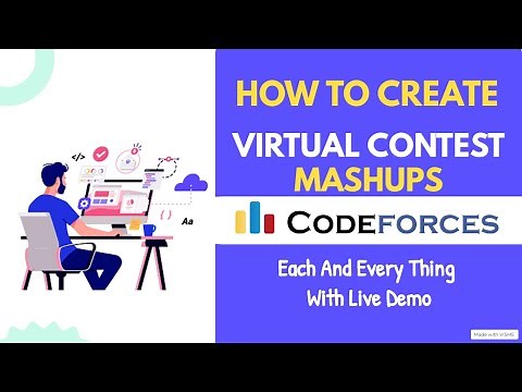 How to create Virtual Contest, mashups at Codeforces 🤔 | Beginners Guide | Noob to Pro | Codeforces
