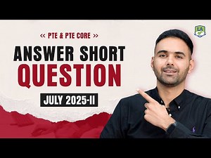 PTE & PTE Core | Answer Short Question | Most Repeated Questions July 2025-II | Language Academy